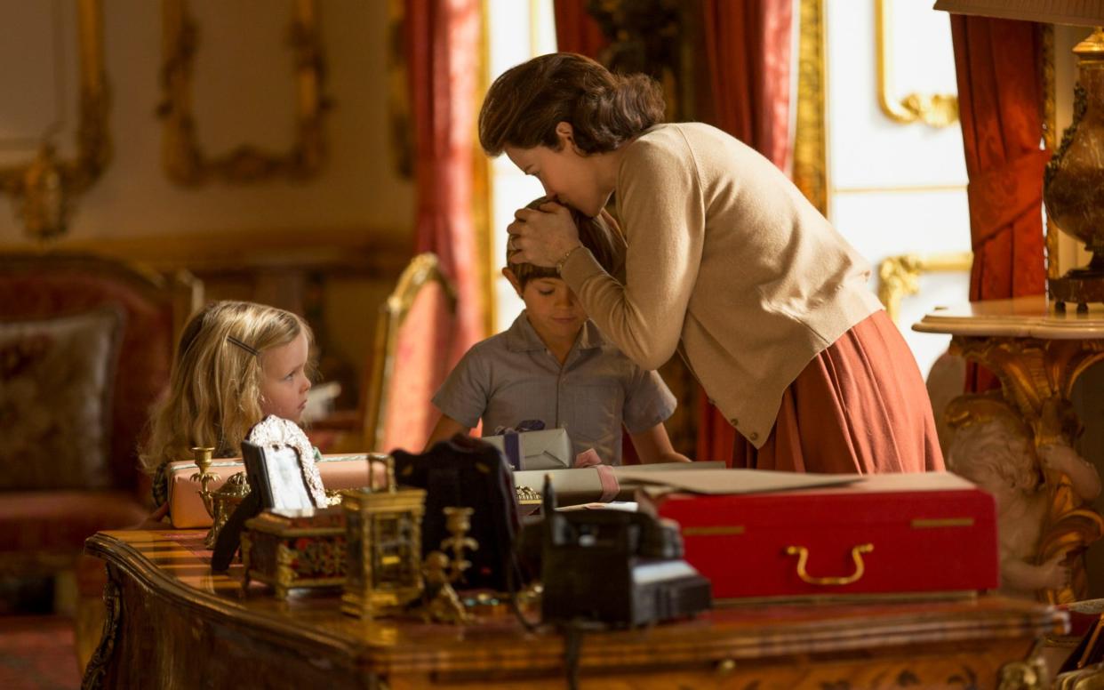 Prince Charles and Princess Anne at Buckingham Palace - Robert Viglasky/Netflix