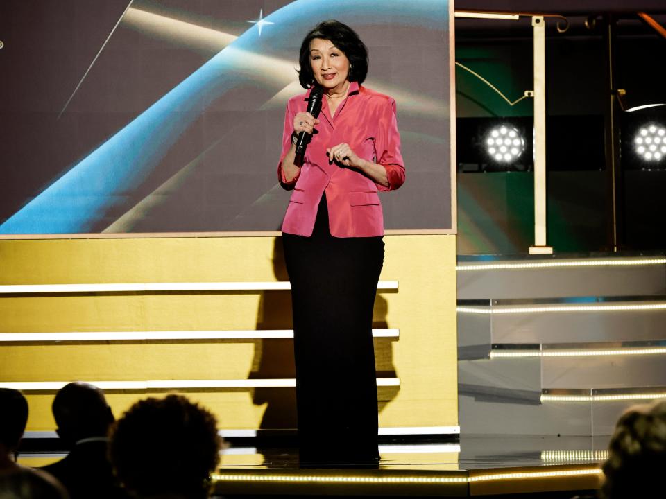 Connie Chung onstage during the 50th Daytime Emmy Awards in 2023.