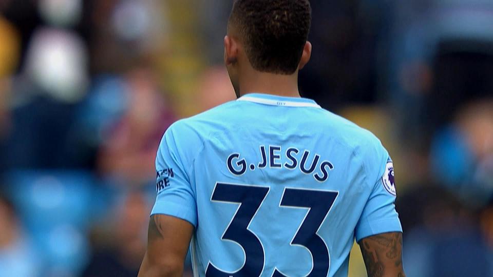 Gabriel Jesus has not yet played a full season for Man City, but the young striker has some impressive goals to his name.