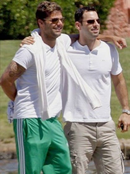 Ricky Martin and Carlos González Abella