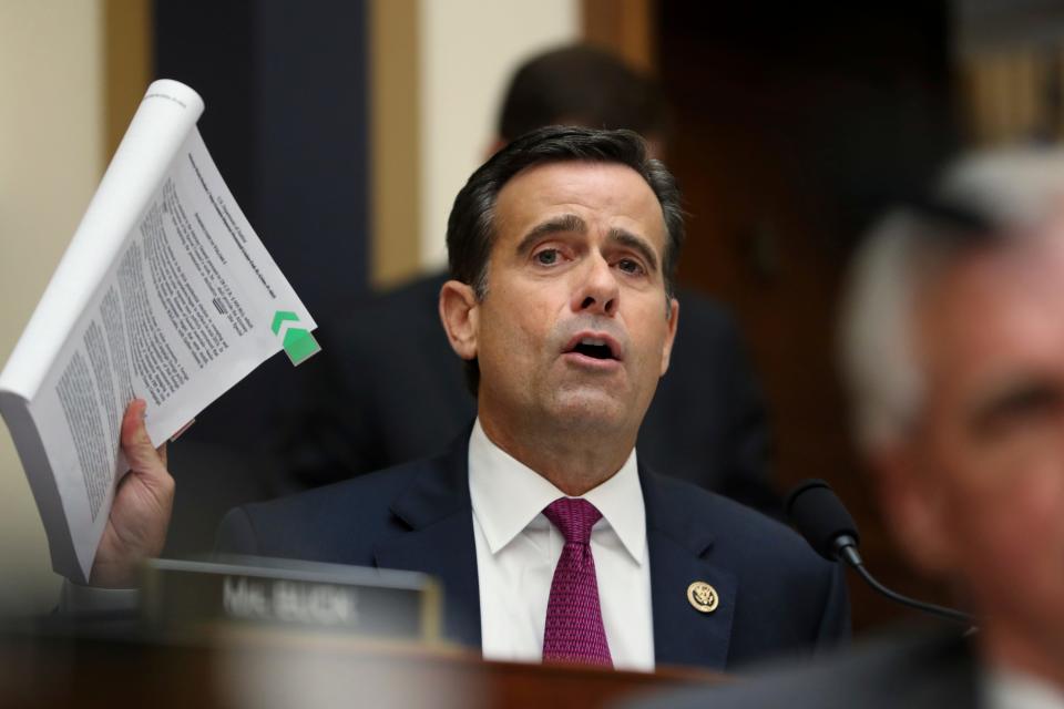 Rep. John Ratcliffe, R-Texas, took his name out of consideration as President Trump's Director of National Intelligence after after Democrats and some Republicans raised questions about whether he  exaggerated his work as federal prosecutor of terrorism cases.