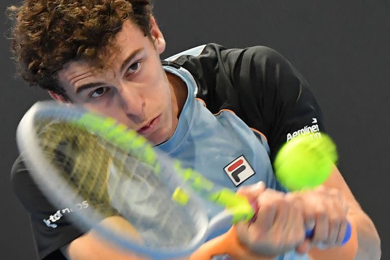 El argentino Juan Manuel Cerúndolo en el Next Gen ATP Finals, en el Allianz Cloud de Milán.