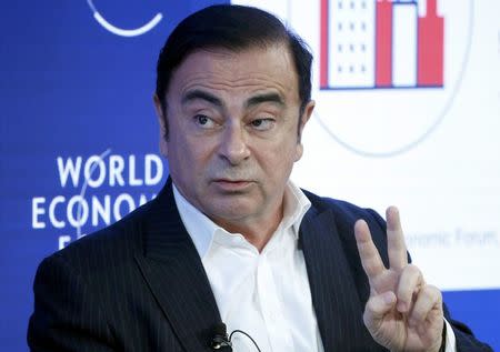 Carlos Ghosn, CEO of Renault-Nissan Alliance attends the World Economic Forum (WEF) annual meeting in Davos, Switzerland January 20, 2017. REUTERS/Ruben Sprich