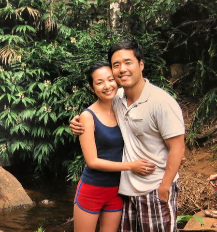 <p>Jae Suh Park Instagram</p> Randall Park and Jae Suh Park during their honeymoon in Hawaii.