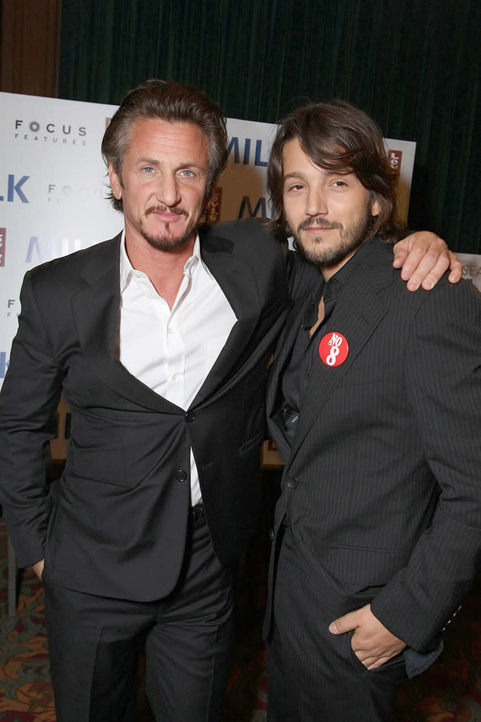 Milk San Francisco Premiere 2008 Sean Penn Diego Luna