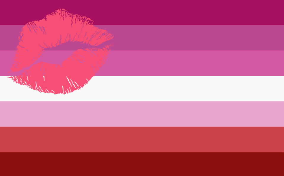 <strong>Lipstick Lesbian flag</strong><p>iStock</p>