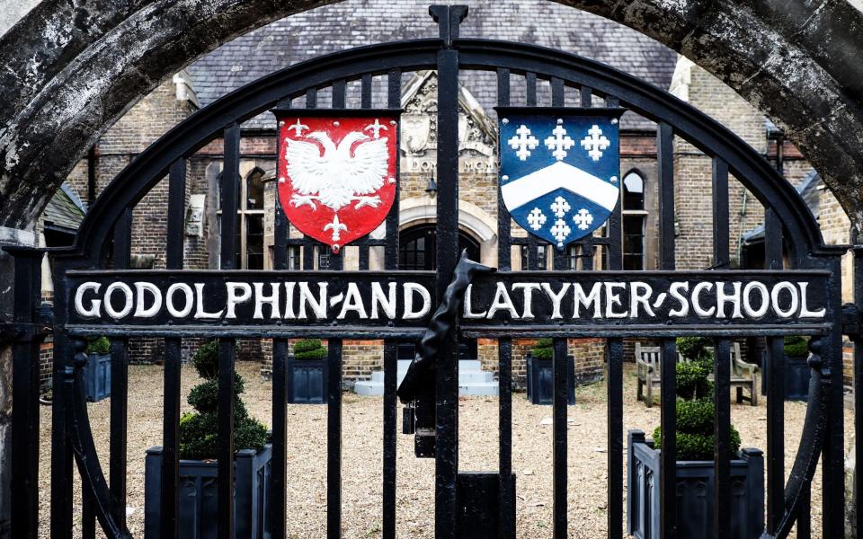 Godolphin and Latymer School entrance gate