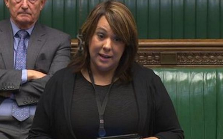 Paula Sheriff speaking in Parliament