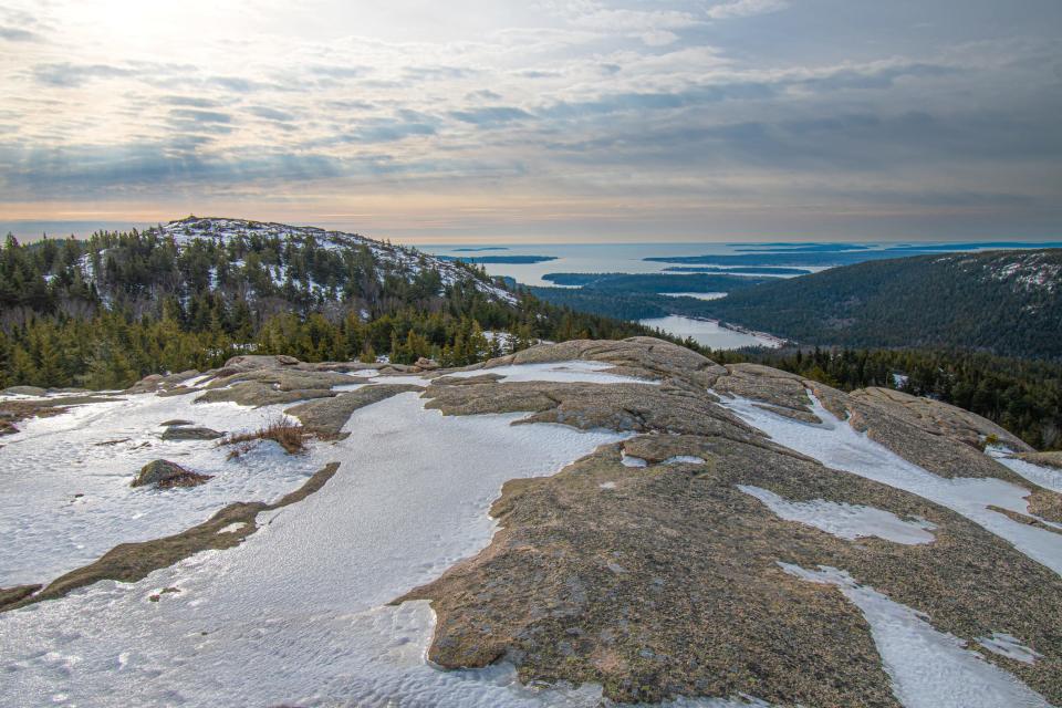 Acadia National Park in winter.