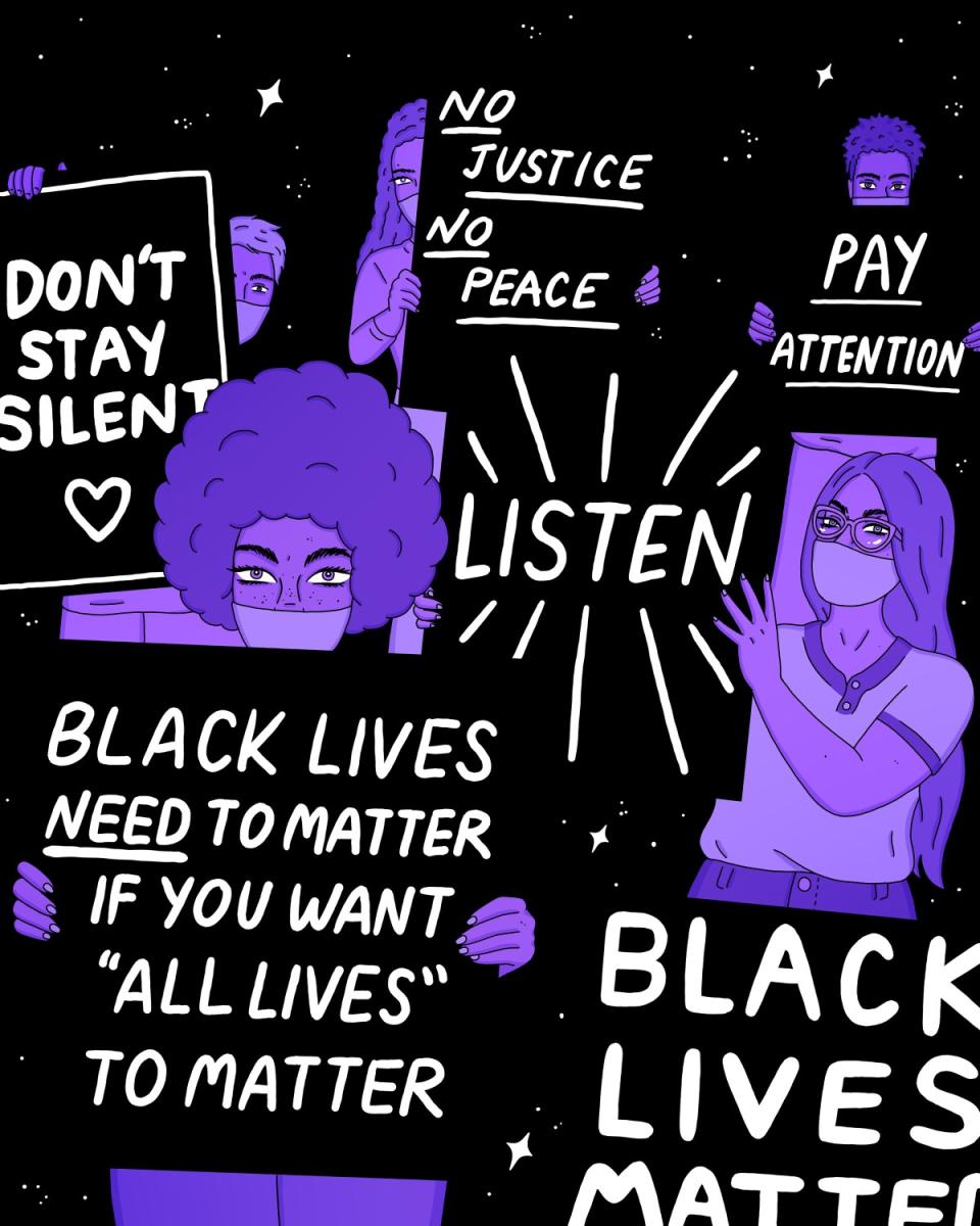 Black lives matter illustration