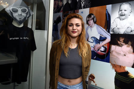 Kurt Cobain's daughter Frances Bean Cobain attends the opening of 'Growing Up Kurt' exhibition featuring personal items of Nirvana frontman Kurt Cobain at the museum of Style Icons in Newbridge, Ireland July 17, 2018. REUTERS/Clodagh Kilcoyne