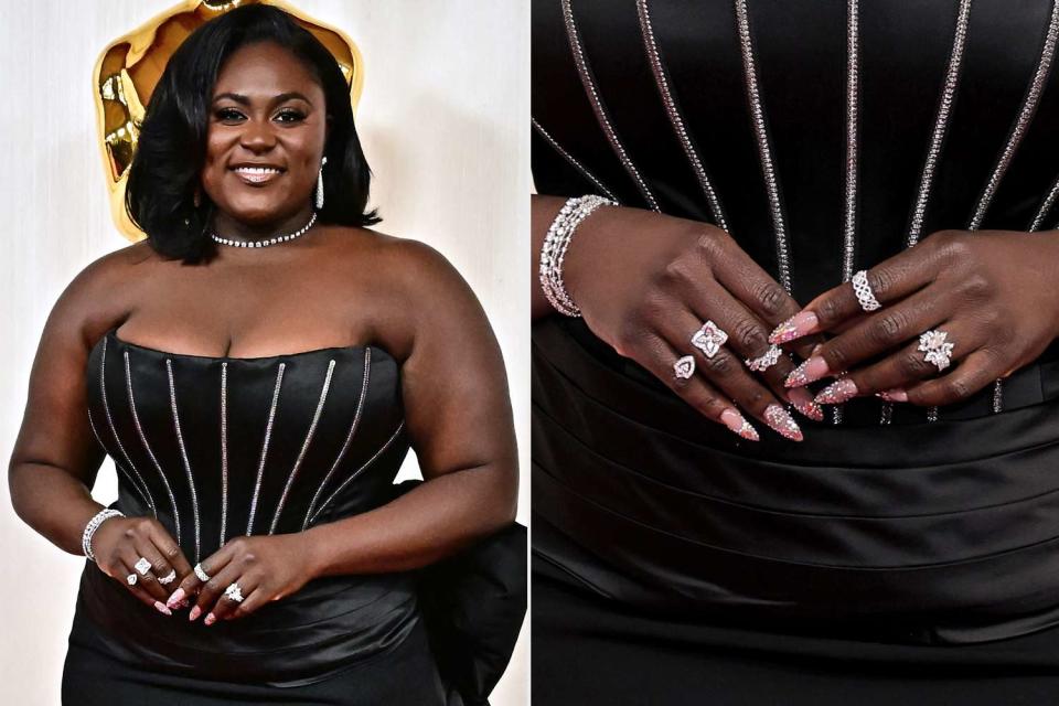 <p>FREDERIC J. BROWN/AFP via Getty; Aliah Anderson/Gett</p> Danielle Brooks at the 2024 Oscars