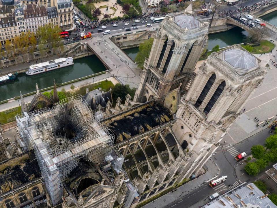 The cathedral took 300 years to build, and was constructed in parts throughout France’s history.