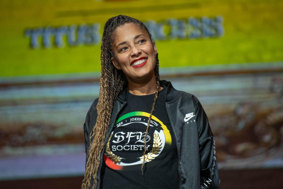 Closeup of Amanda Seales