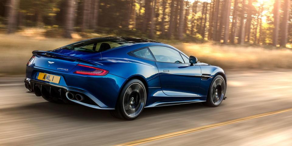 The Aston Martin Vanquish's Winged Taillights