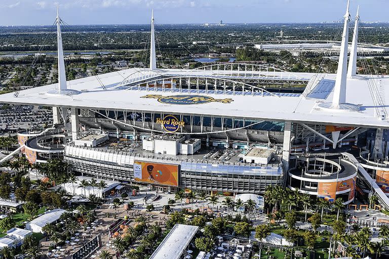 El Hard Rock Stadium, un complejo fantástico en Miami Gardens, Florida.