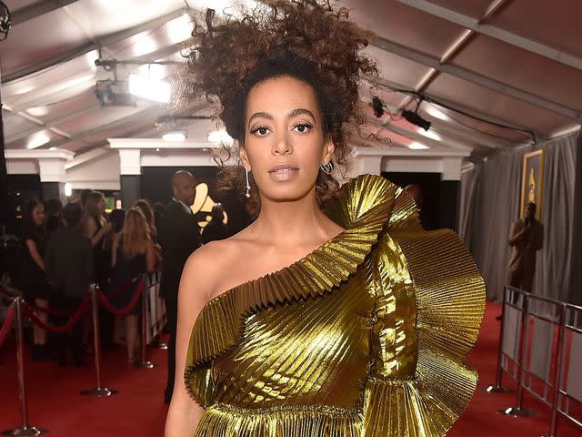 Alberto E. Rodriguez/Getty Images for NARAS Solange attending the 59th Grammy Awards at the Staples Center on Feb. 12, 2017, in Los Angeles.