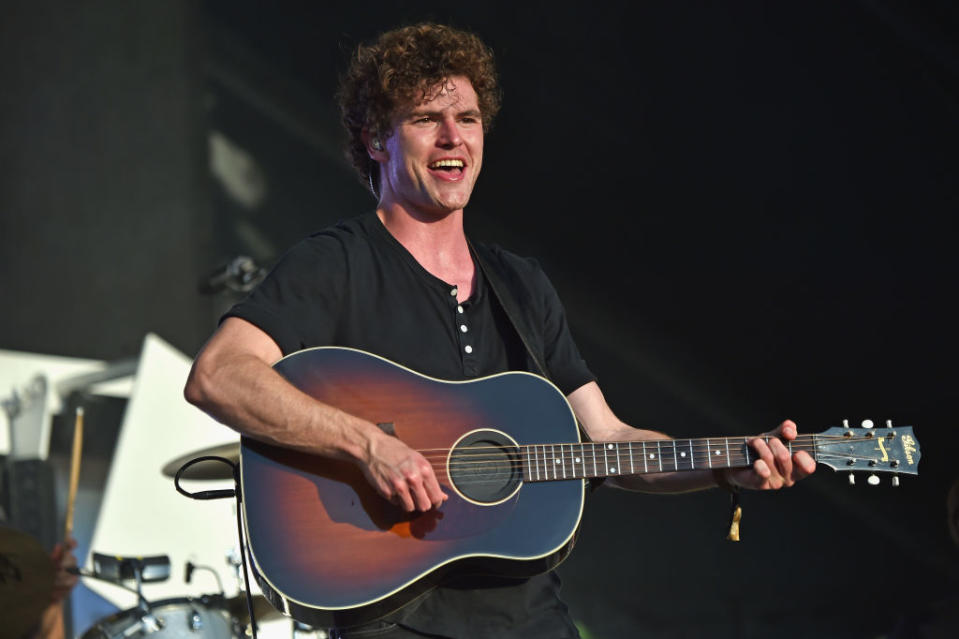 <p>Vance Joy performs during the 2018 Firefly Music Festival in Dover, Delaware. (Photo: Getty Images) </p>