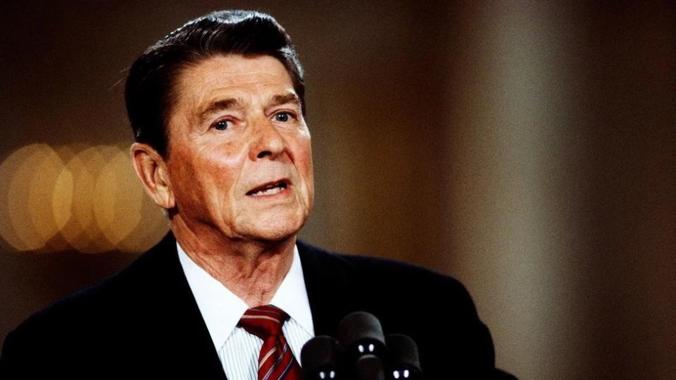 Expresidente de EE.UU. Ronald Reagan en 1984