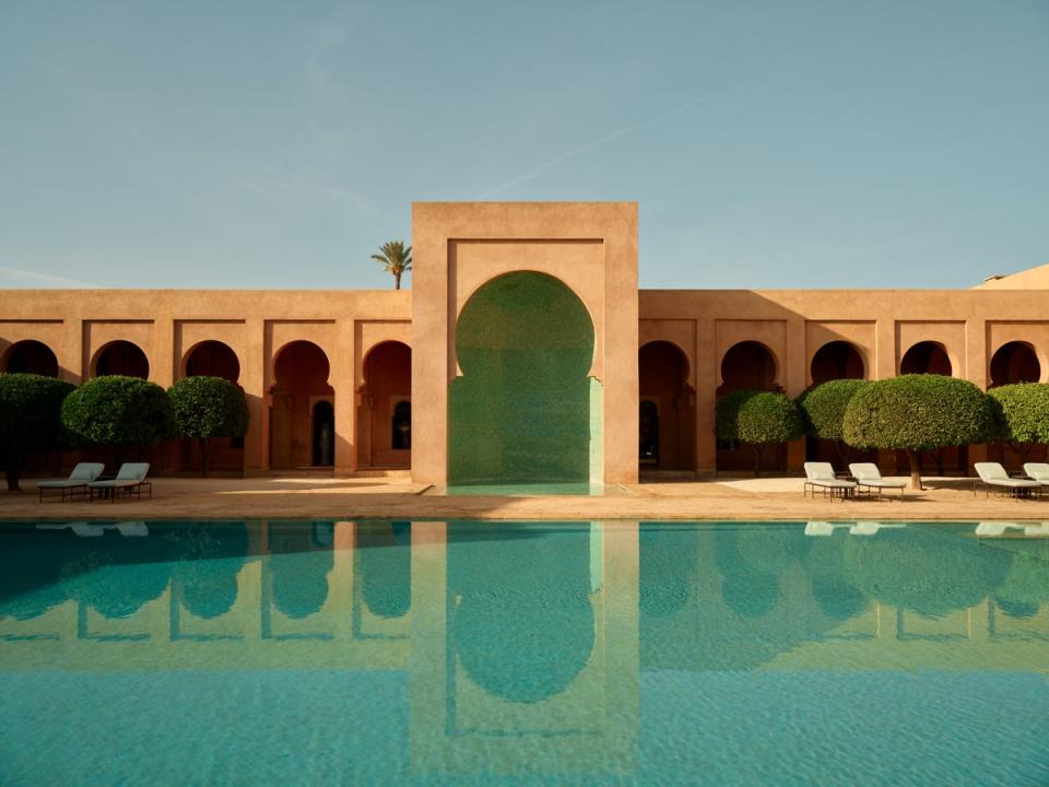 Amanjena is an oasis on the outskirts of Marrakech (Aman)