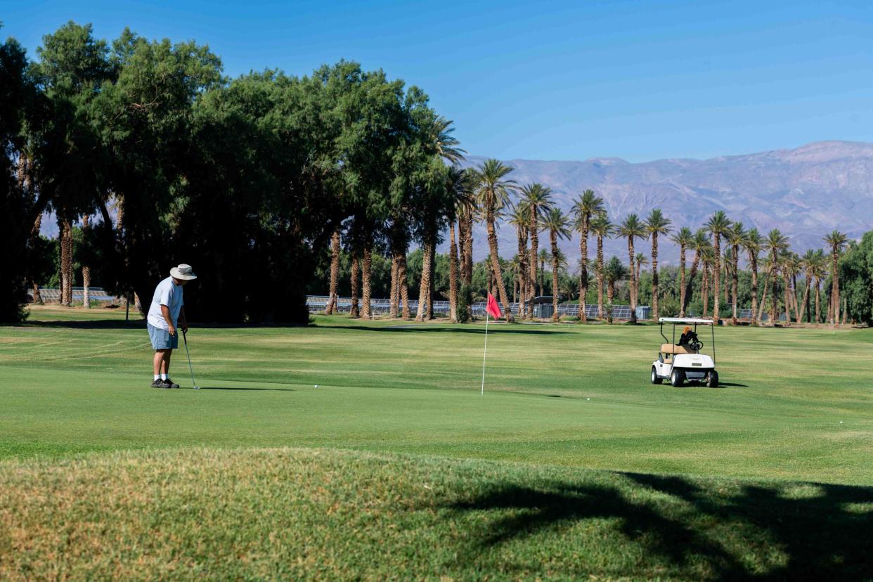 Furnace Creek Golf Course in Death Valley National Park... (Andia/Universal Images Group via Getty Images)