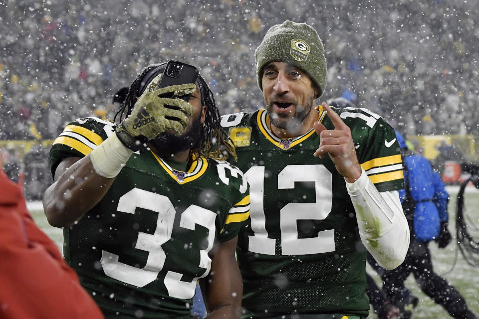 NBC and the NFL are betting on the 49ers and Packers potentially playing for home-field advantage in the playoffs. (Quinn Harris/Getty Images)