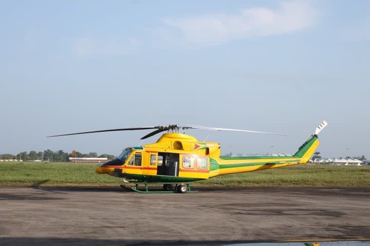 bell 412 twin huey of guyana defence force