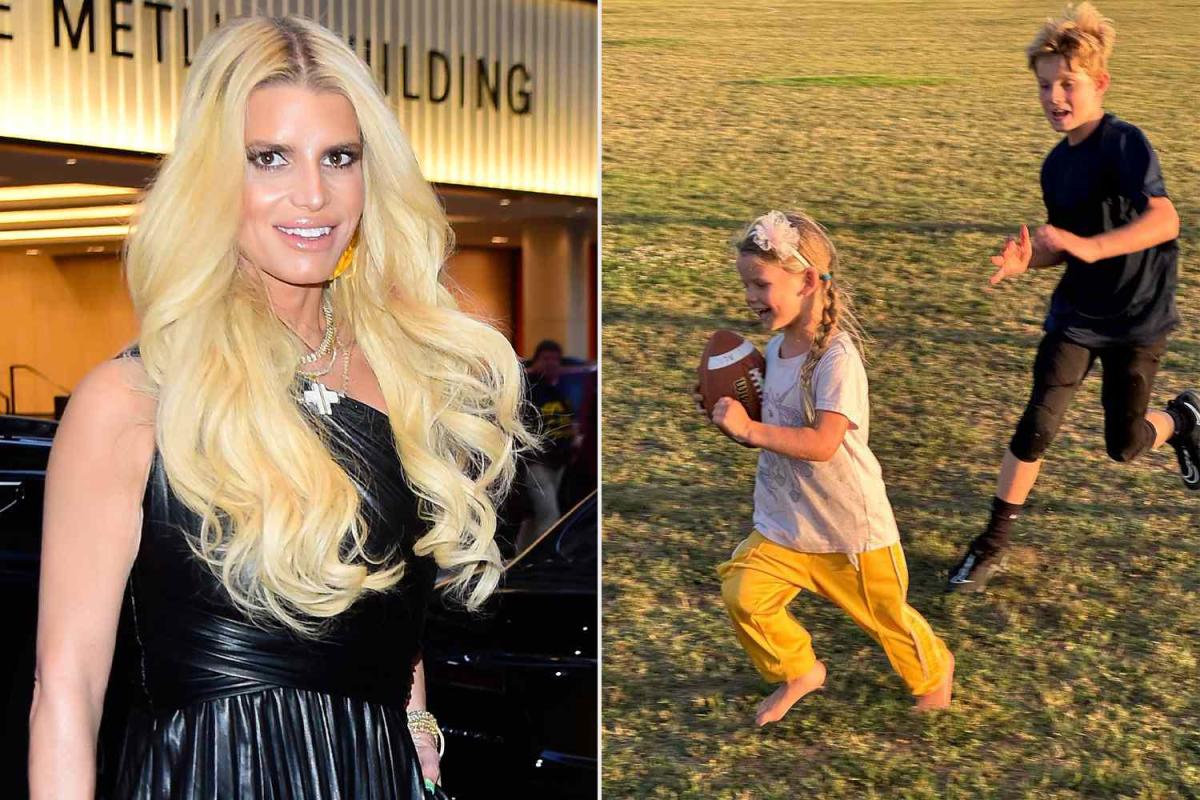 Jessica Simpson's Son Ace Gets 'Ready for Some Tackle Football