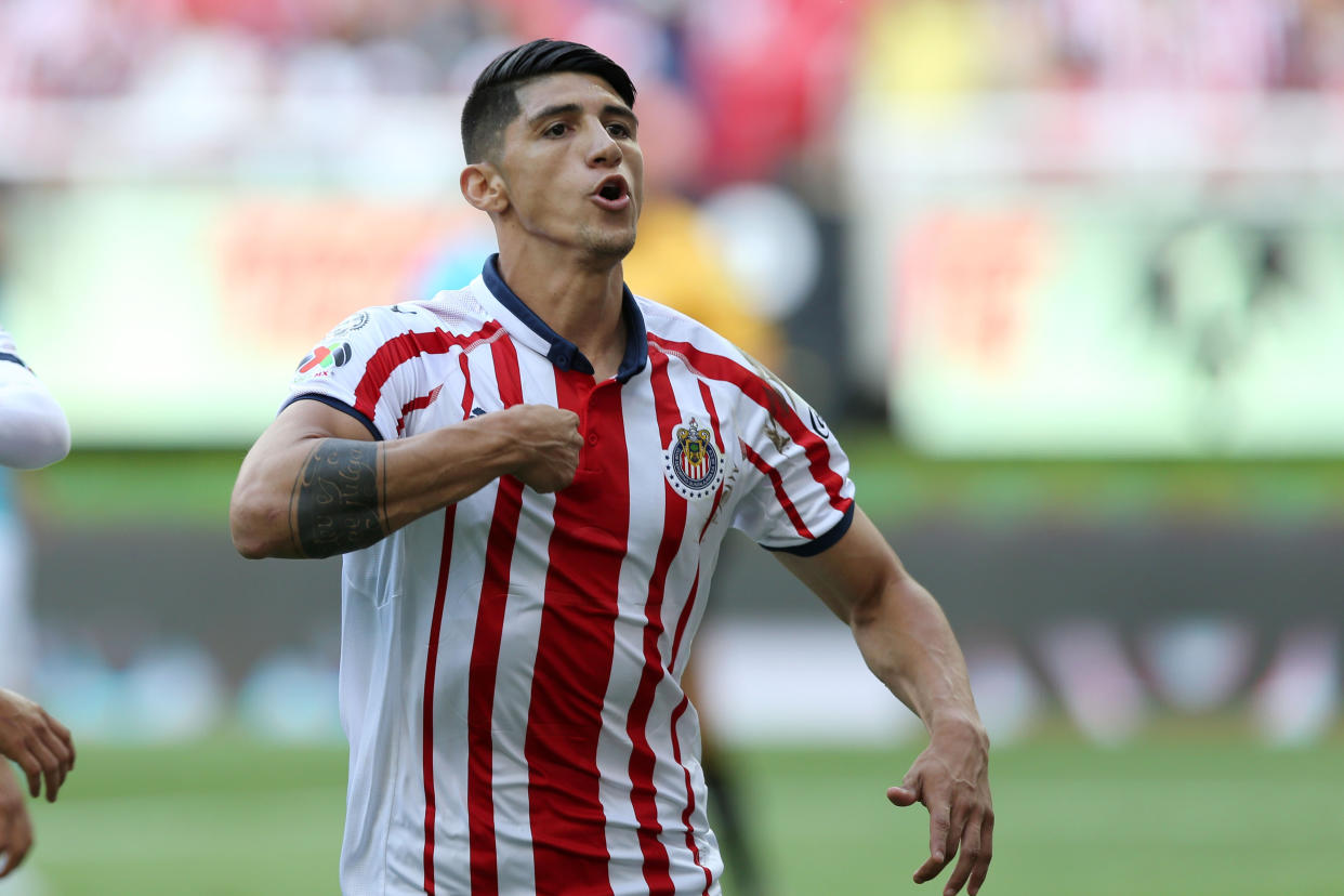 Alan Pulido se ha caracterizado por imitar a Cristiano Ronaldo. / Foto: Getty Images