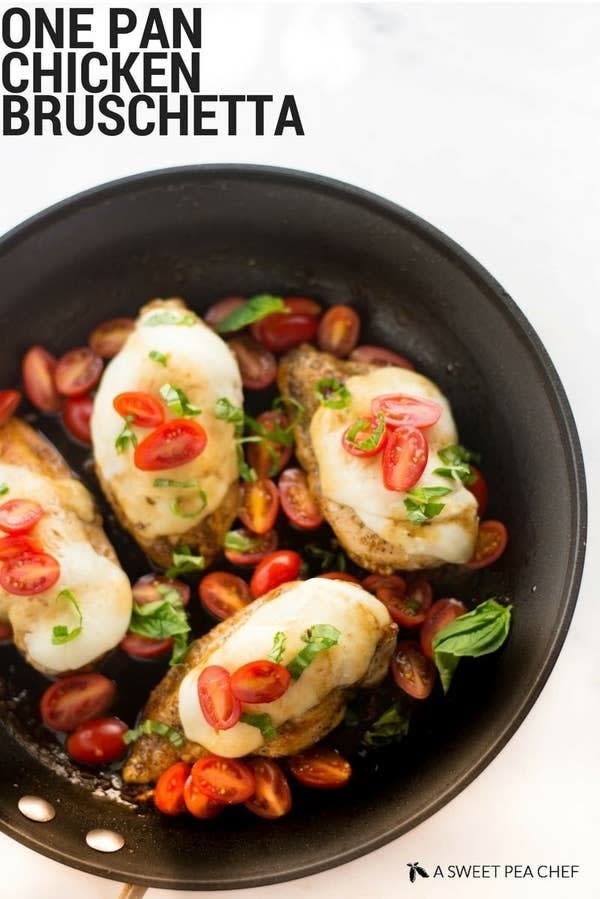 One-Pan Chicken Bruschetta