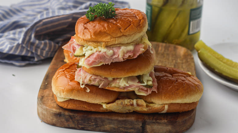 ham and cheese sandwiches