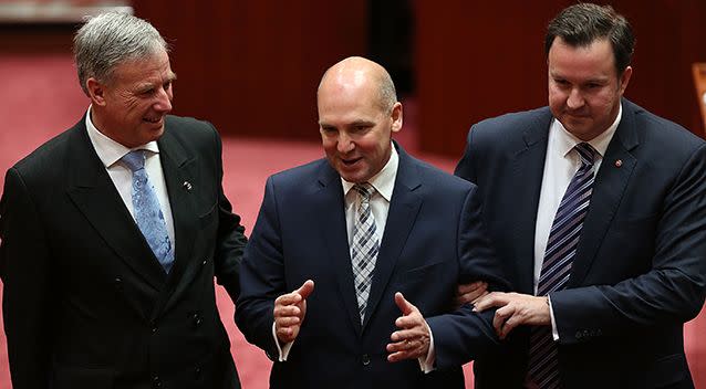 Tasmanian Liberal Senator Stephen Parry is elected President of the Senate in 2014. Source: Getty