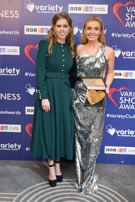 Princess Beatrice with Katherine Jenkins