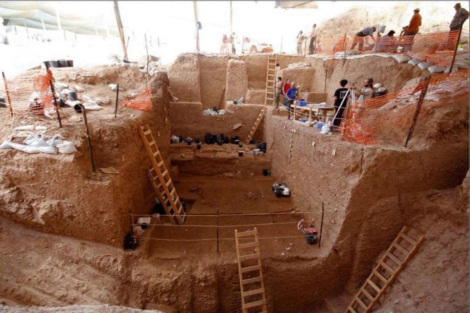 Excavation site at the quarry of a cement plant near Ramla in Israel (TEL AVIV UNIVERSITY/AFP via Gett)