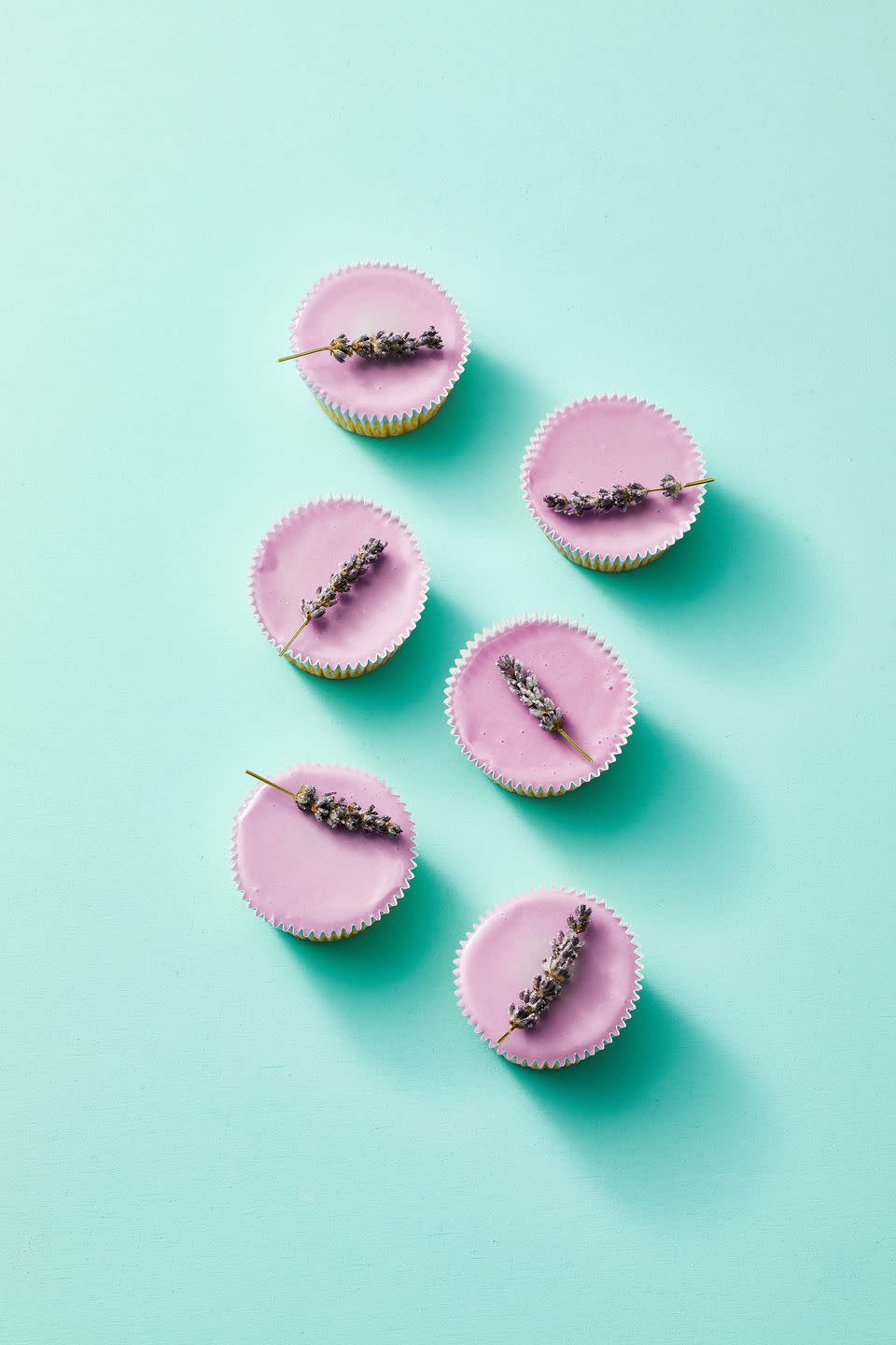 Sugared Lavender Cupcakes