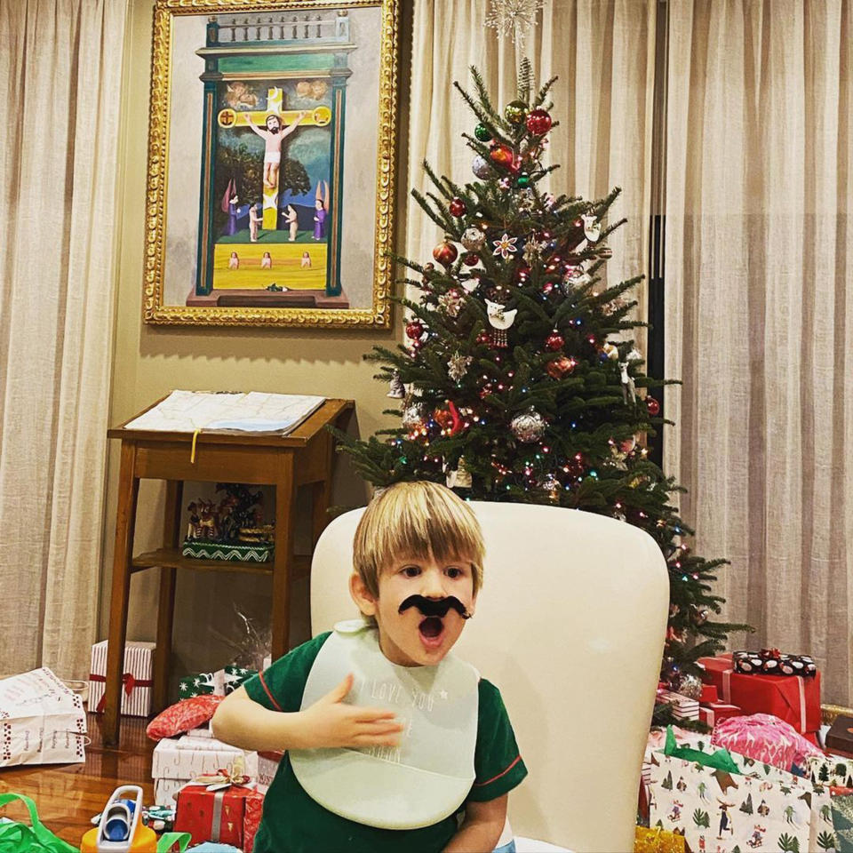 Merry-Mustache-Texas Christmas! (Jenna Bush Hager / Instagram)