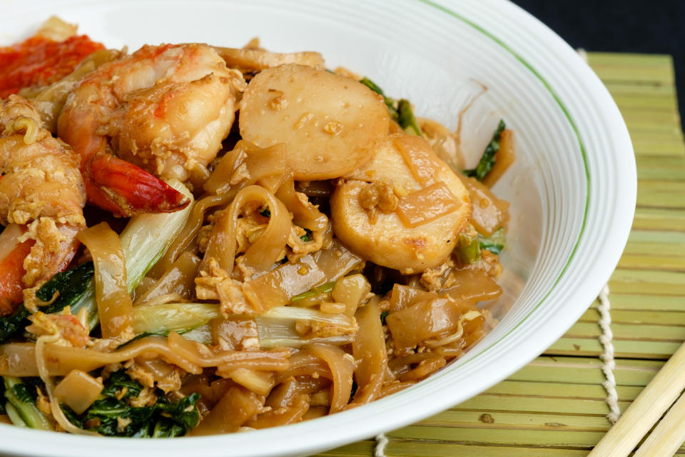 Char Kuay Teow, aka stir fried flat rice noodle, which is famous among Indonesians, Malaysians and Singaporeans.