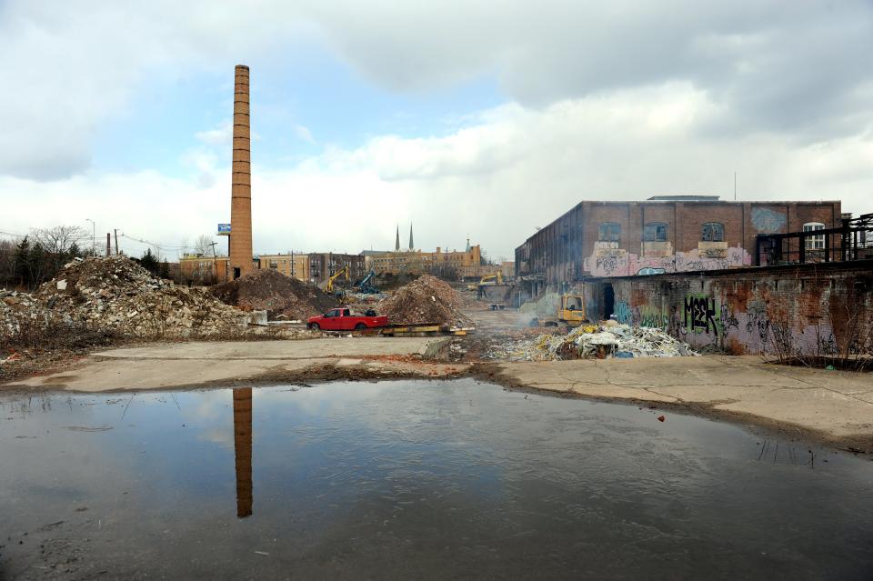 Demolition at the Pantasote site in 2013