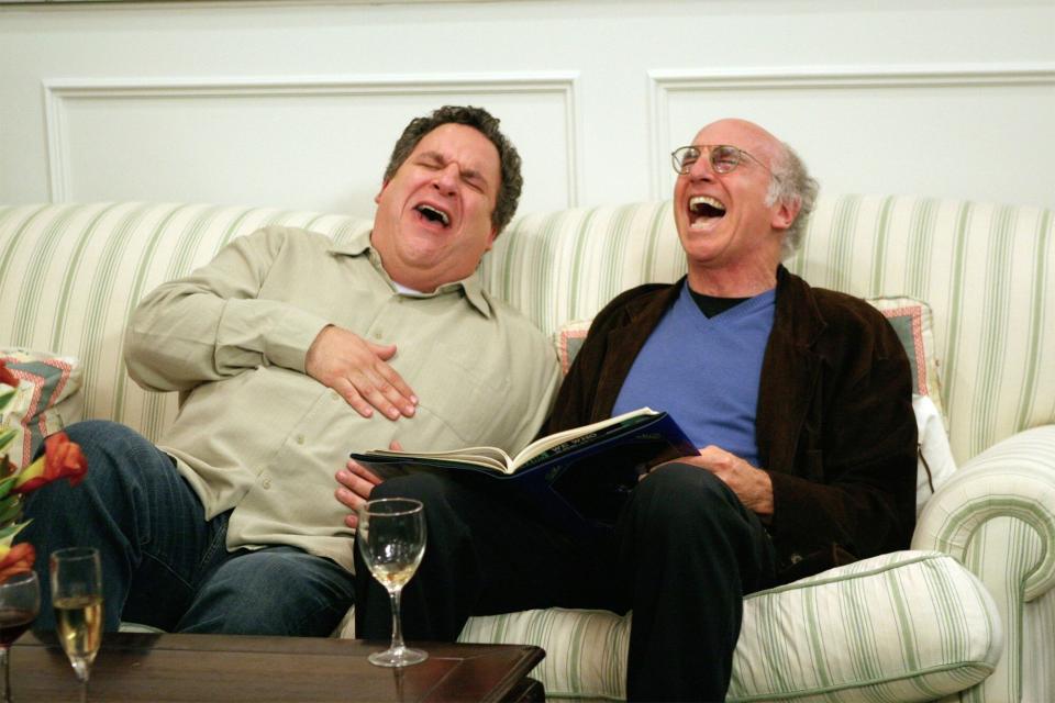 CURB YOUR ENTHUSIASM, Jeff Garlin, Larry David, (Season 6, 2007-2008), The Freak Book (Season 6, Episode 5) 2000-, photo: Claudette Barius / ©HBO / courtesy Everett Collection