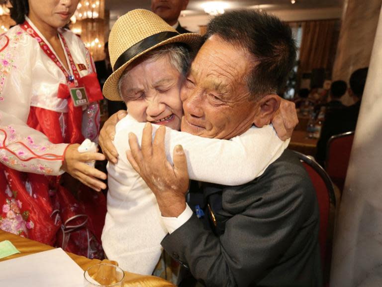 Korean family reunions: 92-year-old South Korean mother meets her 71-year-old North Korean son for first time since he was four