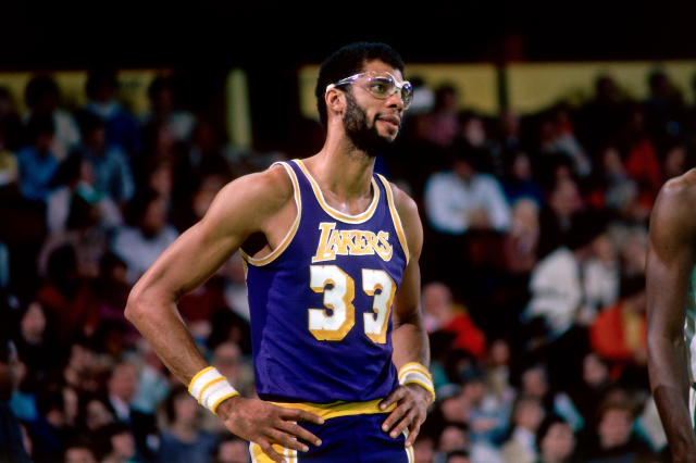 1975-89 Los Angeles Lakers Abdul-Jabbar 33 Home Jersey