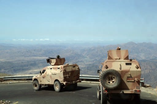 Yemeni army military vehicles patrol Loder, where they fight against Al-Qaeda militants, in April 2012. The double agent who infiltrated Al-Qaeda and helped foil a plot to blow up a US-bound airliner held a British passport in addition to being a Saudi national, CNN reported