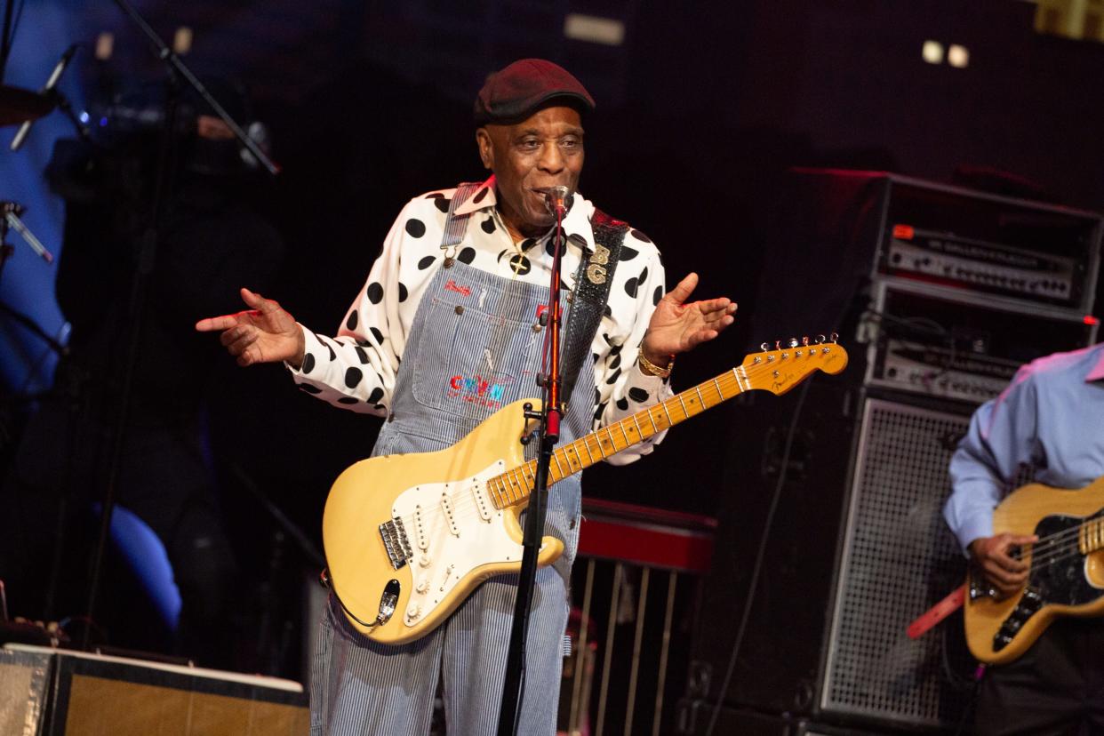 Blues legend Buddy Guy's farewell tour hits The Wilbur Theater in Boston on Monday.