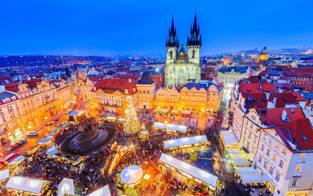 The Christmas market in Prague - This content is subject to copyright.