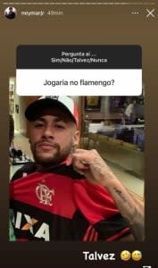 Story Neymar Flamengo