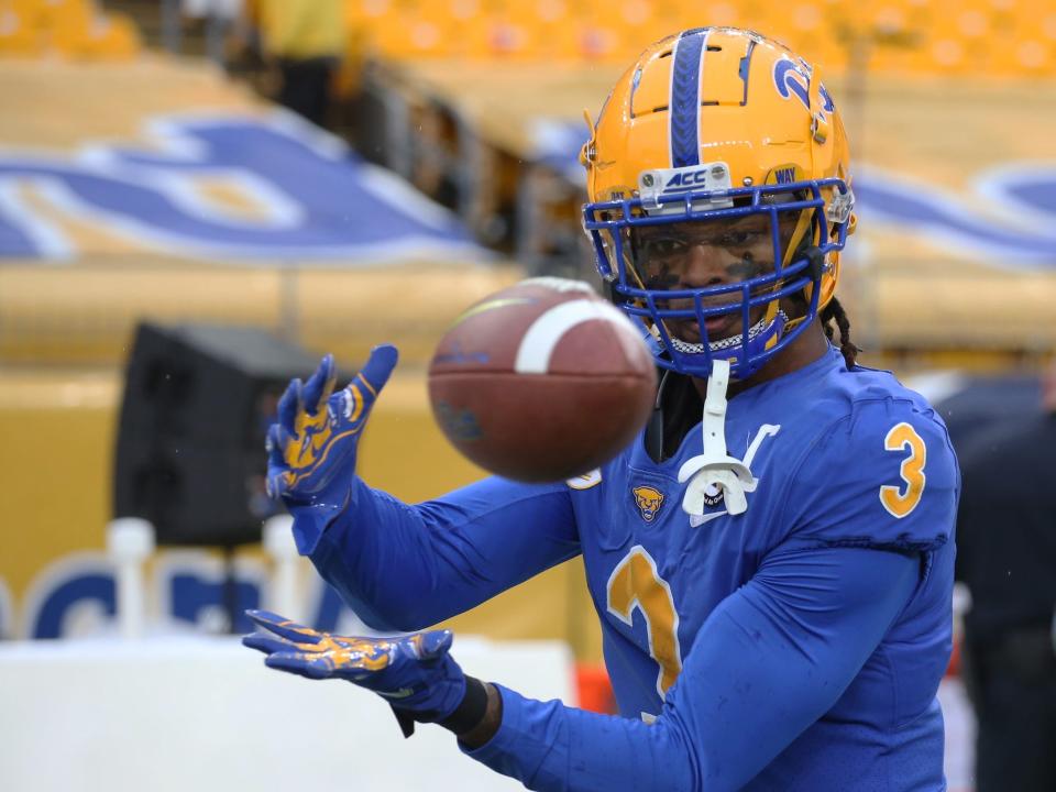 Damar Hamlin with the Pittsburgh Panthers.