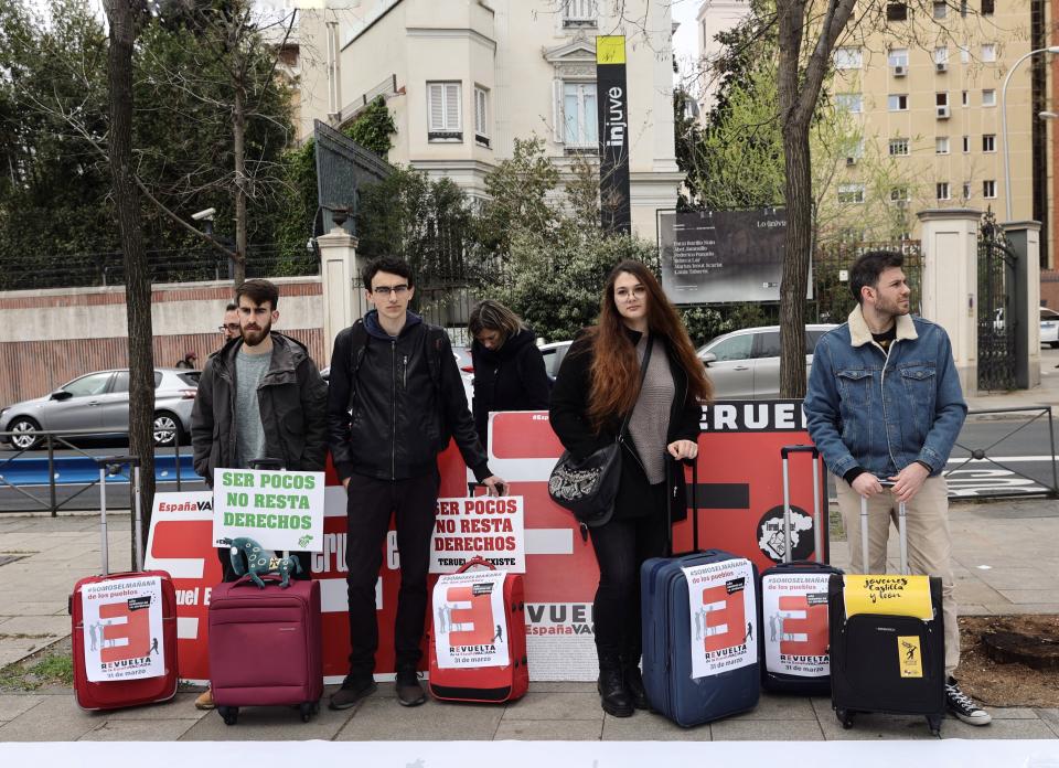 Protesta para visibilizar los problemas de la España Vaciada. (Photo By Eduardo Parra/Europa Press via Getty Images)