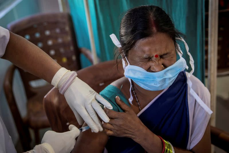 FILE PHOTO: COVID-19 vaccination campaign in Koraput district