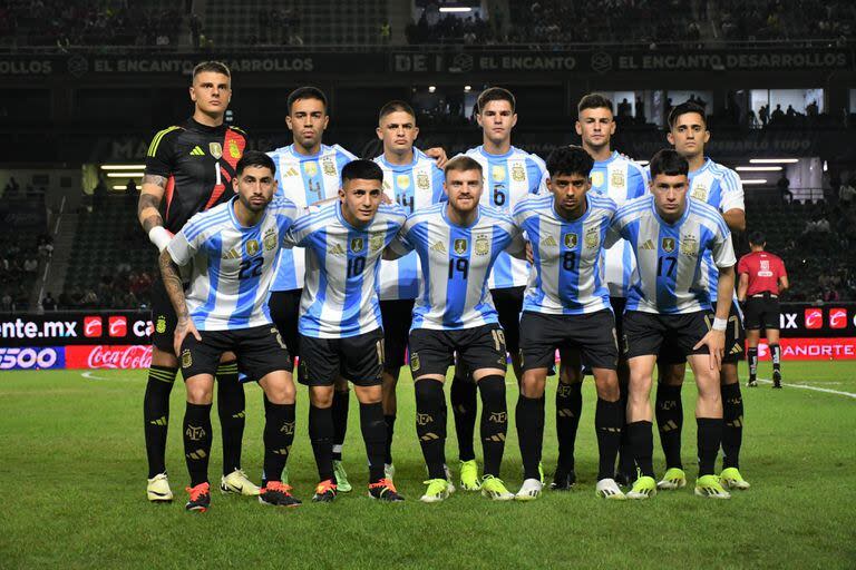 La formación de la selección argentina en el primer partido amistoso vs. México