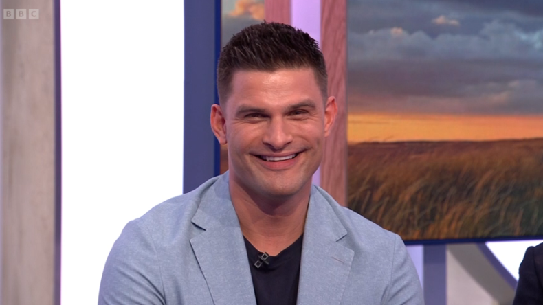 Aljaz Skorjanec said he was 'thrilled' to be back. (BBC screengrab)